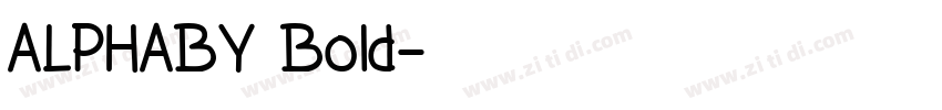 ALPHABY Bold字体转换